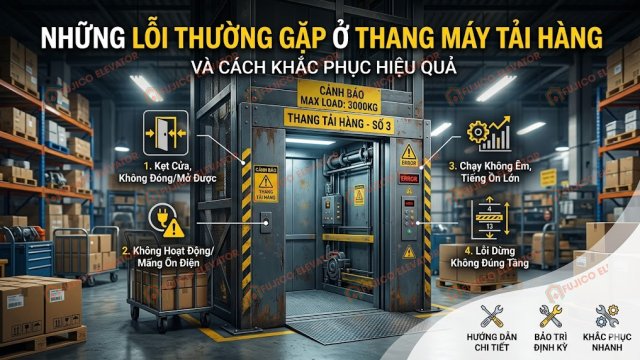 Những Lỗi Thường Gặp Ở Thang Máy Tải Hàng và Cách Khắc Phục Hiệu Quả