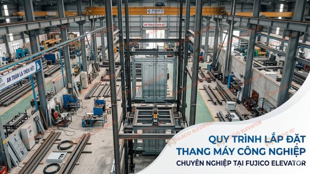 Quy Trình Lắp Đặt Thang Máy Công Nghiệp Chuyên Nghiệp Tại Fujico Elevator